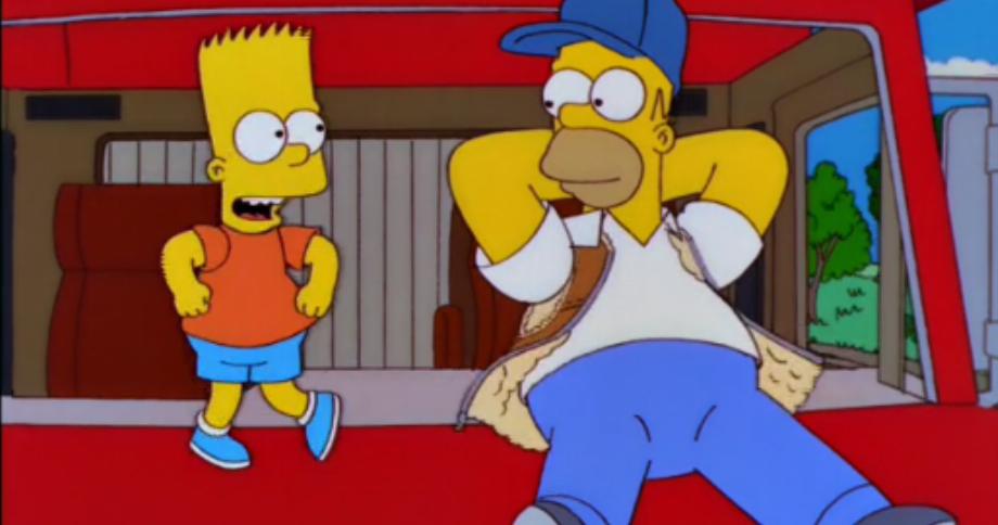 Camion dans Les Simpson qui se conduit tout seul. (photo : Forum mondial du Barça)