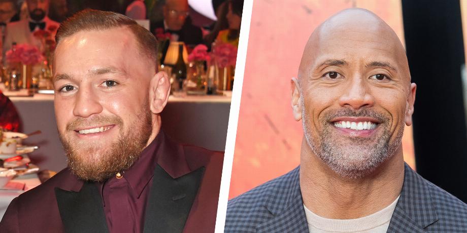 Conor McGregor et Dwayne Johnson. (photo : megaricos.com)