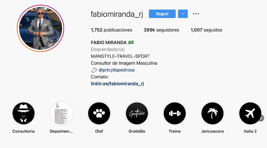 Instagram de Fabio Miranda. (photo : Instagram)