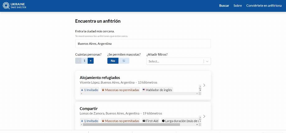 Le site fonctionne avec une liste avec des données, puis les utilisateurs communiquent en dehors de la plateforme