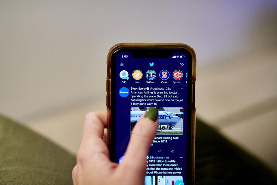 Flotte Twitter. (photo : Gabby Jones/Bloomberg)