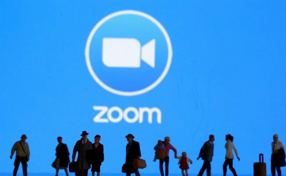 Logo zoom. (photo : REUTERS/Dado Ruvic)