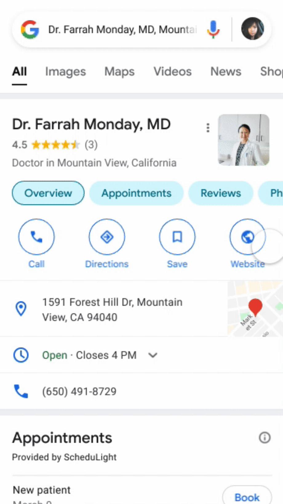 Google facilite la gestion des rendez-vous médicaux aux États-Unis