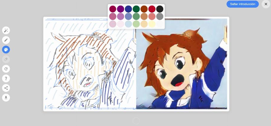 Vous avez la possibilité de faire du dessin libre ou de choisir le crayon magique