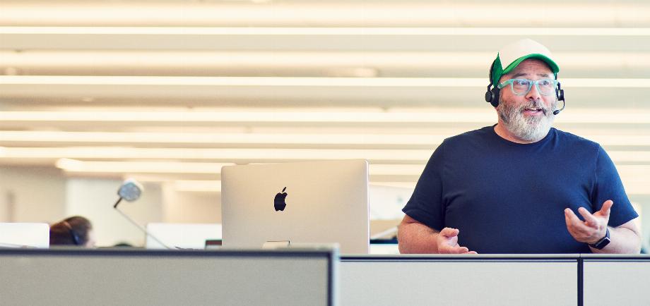 Support technique d'un Apple Store. (photo : Pomme)