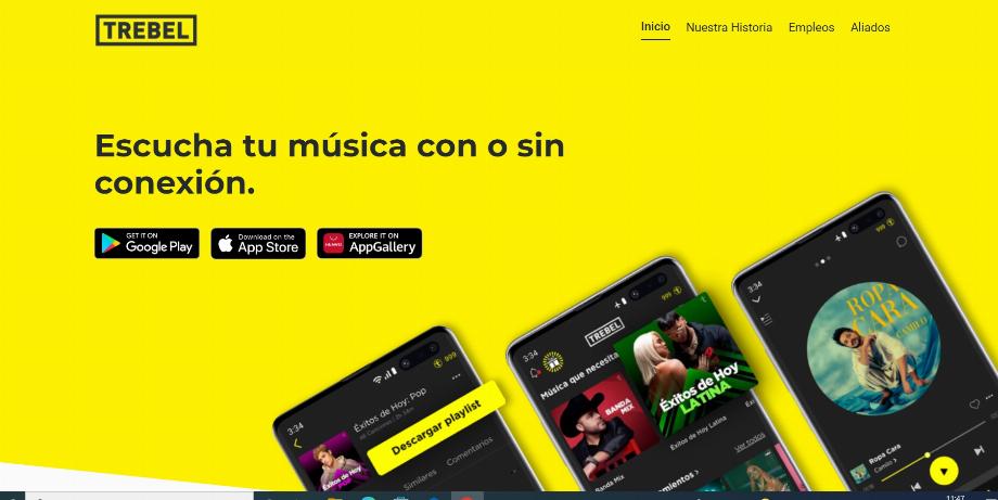 La plateforme Trebel permet de télécharger de la musique pour l'écouter hors ligne