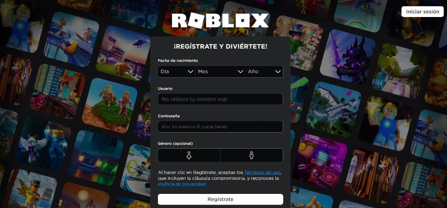 La première étape consiste à entrer sur le site officiel de Roblox