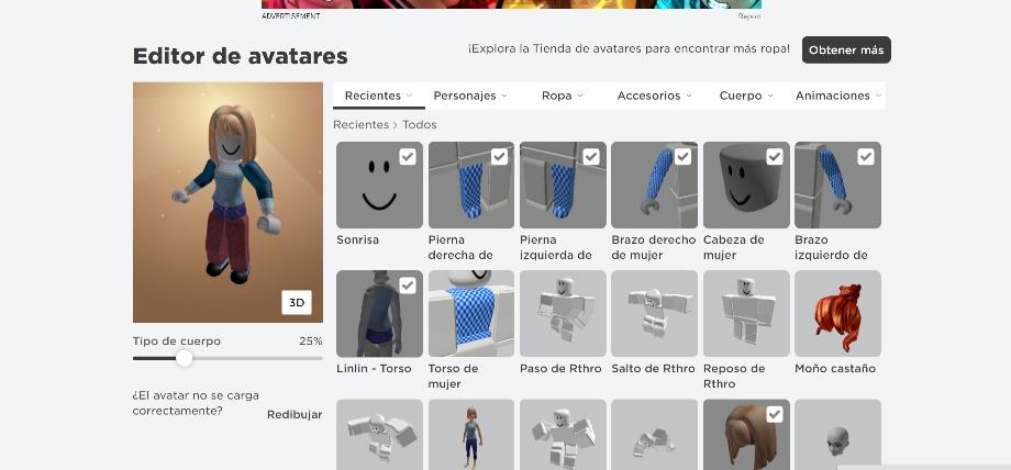 Roblox vous permet de personnaliser l'avatar
