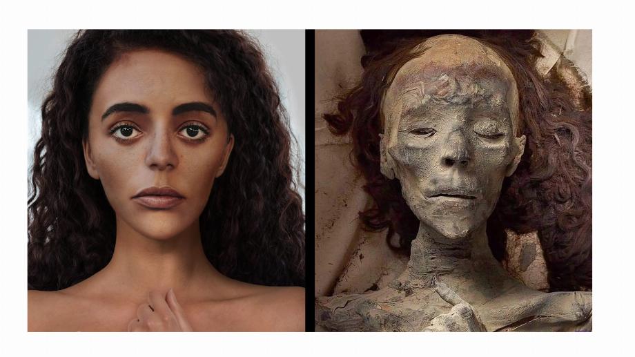 Avec les techniques de montage de la reine Tiy, épouse du pharaon égyptien Amenhotep III, vous pouvez imaginer à quoi elle ressemblait (PhotoshopSurgeon)