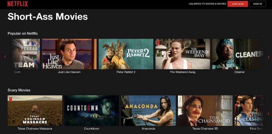 Catégorie Short-Ass Movies. (photo : Daily-Array)