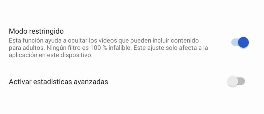 Mode restreint YouTube. (photo : iSenaCode)