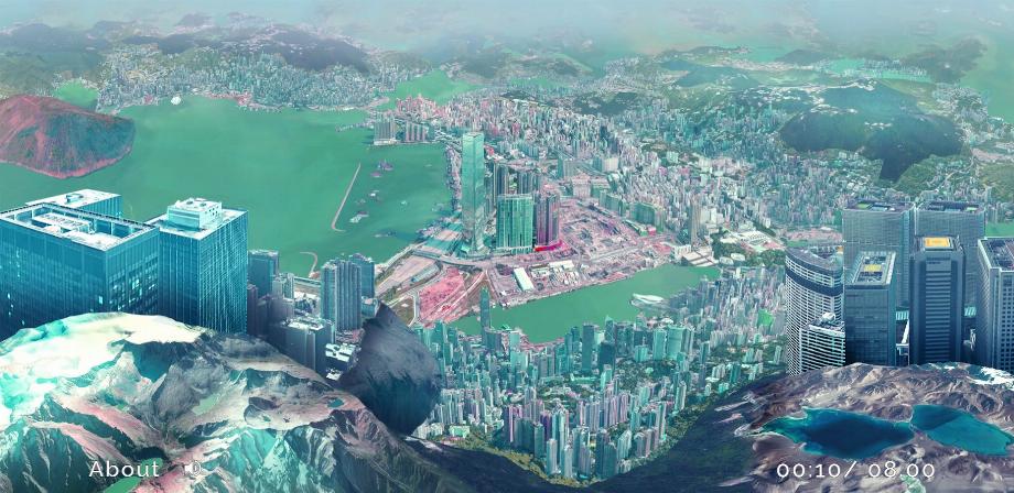 L'expérience montre la disparition d'une ville côtière inventée