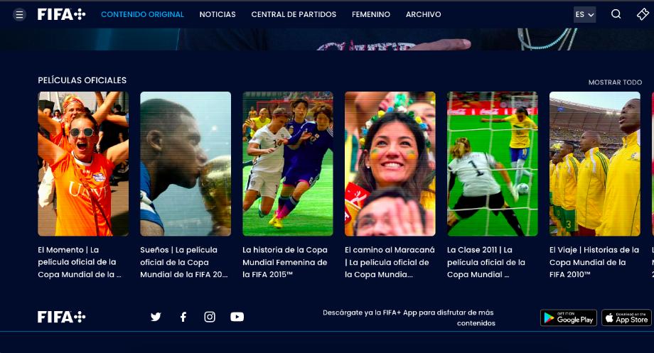 FIFA + a lancé son service de streaming gratuit (Photo : Capture d'écran)