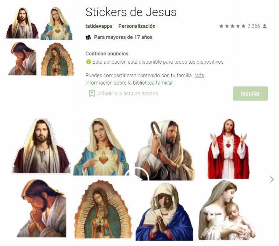 jésus stickers