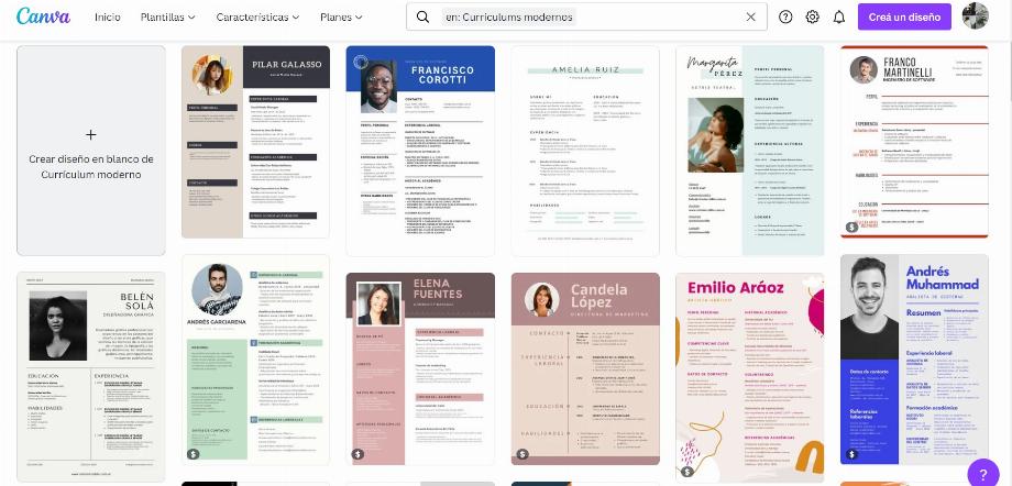 Canva a plusieurs modèles préchargés pour une édition facile