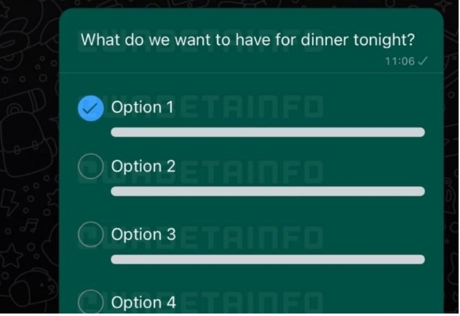 Nouvelle interface pour les enquêtes de groupe WhatsApp (WaBetaInfo)