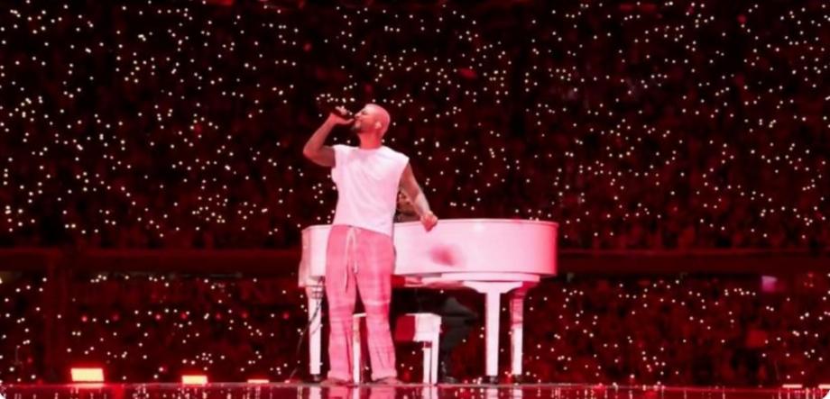 Les bracelets led des spectateurs donnaient la sensation d'étoiles dans le ciel