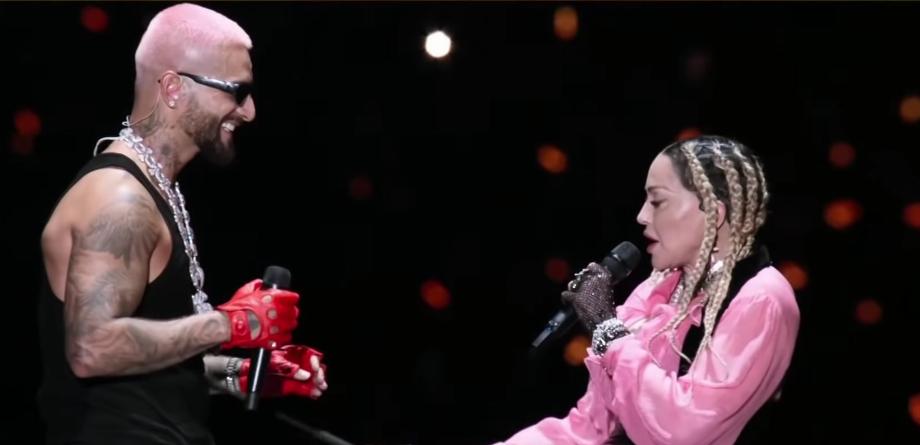 Maluma et Madonna au concert