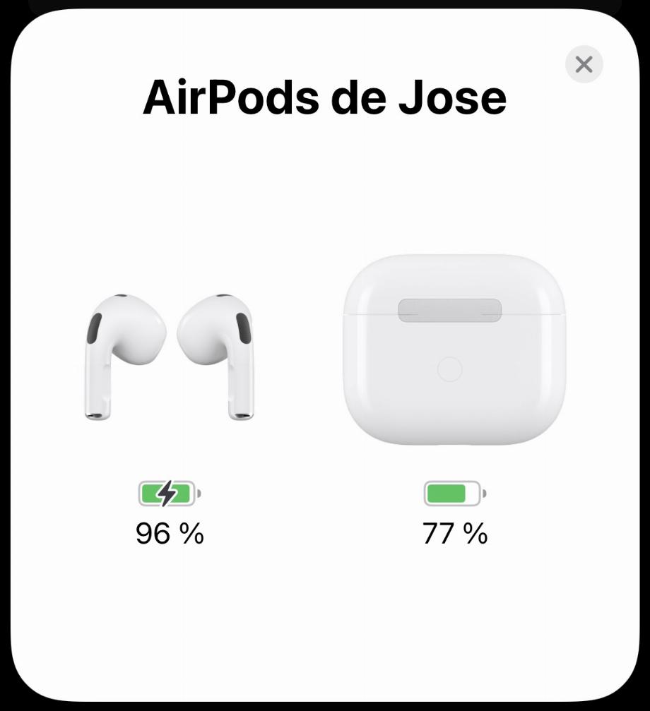 Jumelage de certains AirPods. (photo : AirPods 3/José Arana)