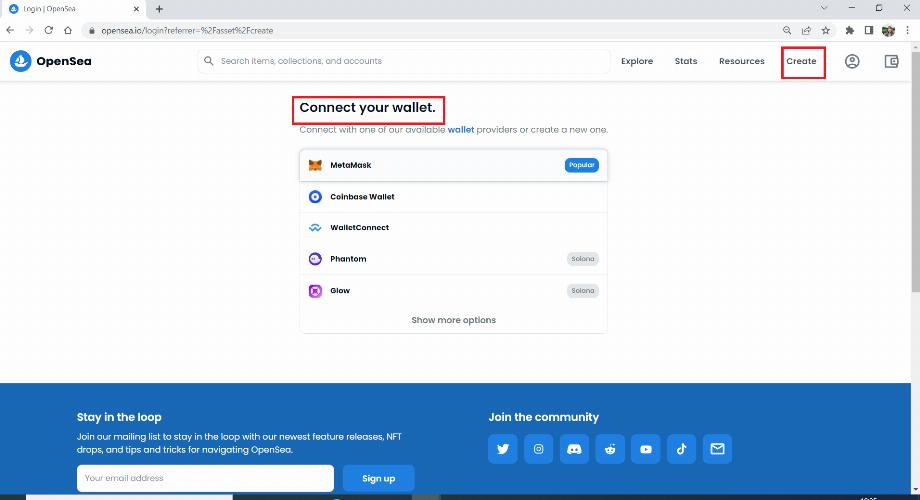 Connectez-vous avec un portefeuille numérique