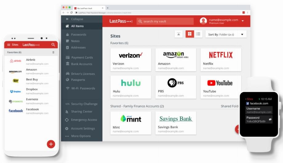 17/02/2021 Lastpass sur différents appareils LASTPASS POLITIQUE DE RECHERCHE ET TECHNOLOGIE