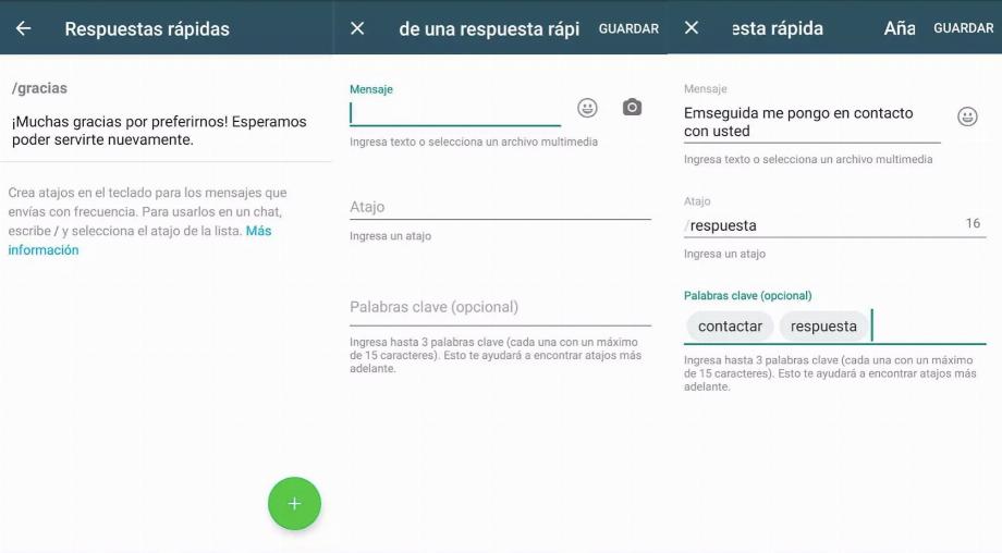 Comment créer une réponse rapide sur WhatsApp Business. (photo : Technology.com)