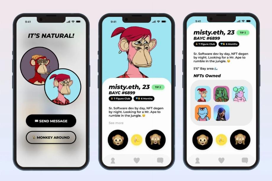 L'application de rencontres promettait de réunir les fans de crypto et de NFT qui appartenaient à la communauté