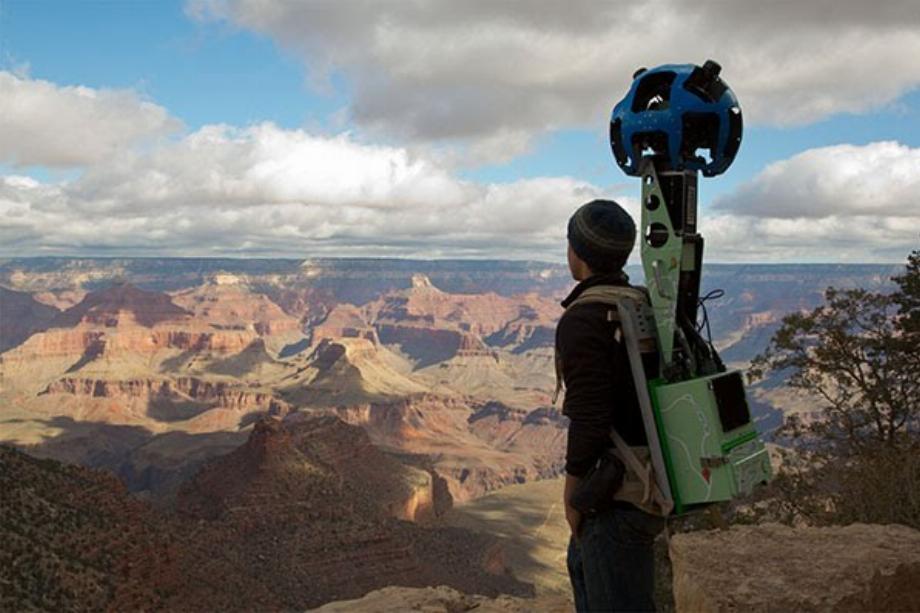 Prendre des images pour Street View dans le Grand Canyon, États-Unis