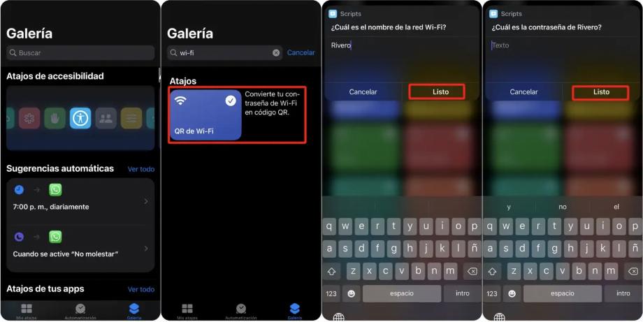 Partagez le mot de passe Wifi avec le code QR. (photo : iPhone/José Arana)