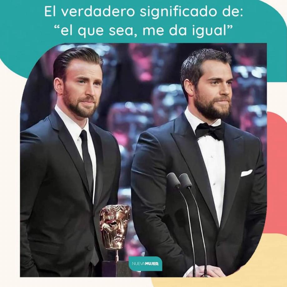 Mème Chris Evans et Henry Cavill