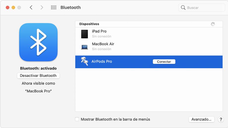 bluetooth sur mac book (photo : assistance Apple)