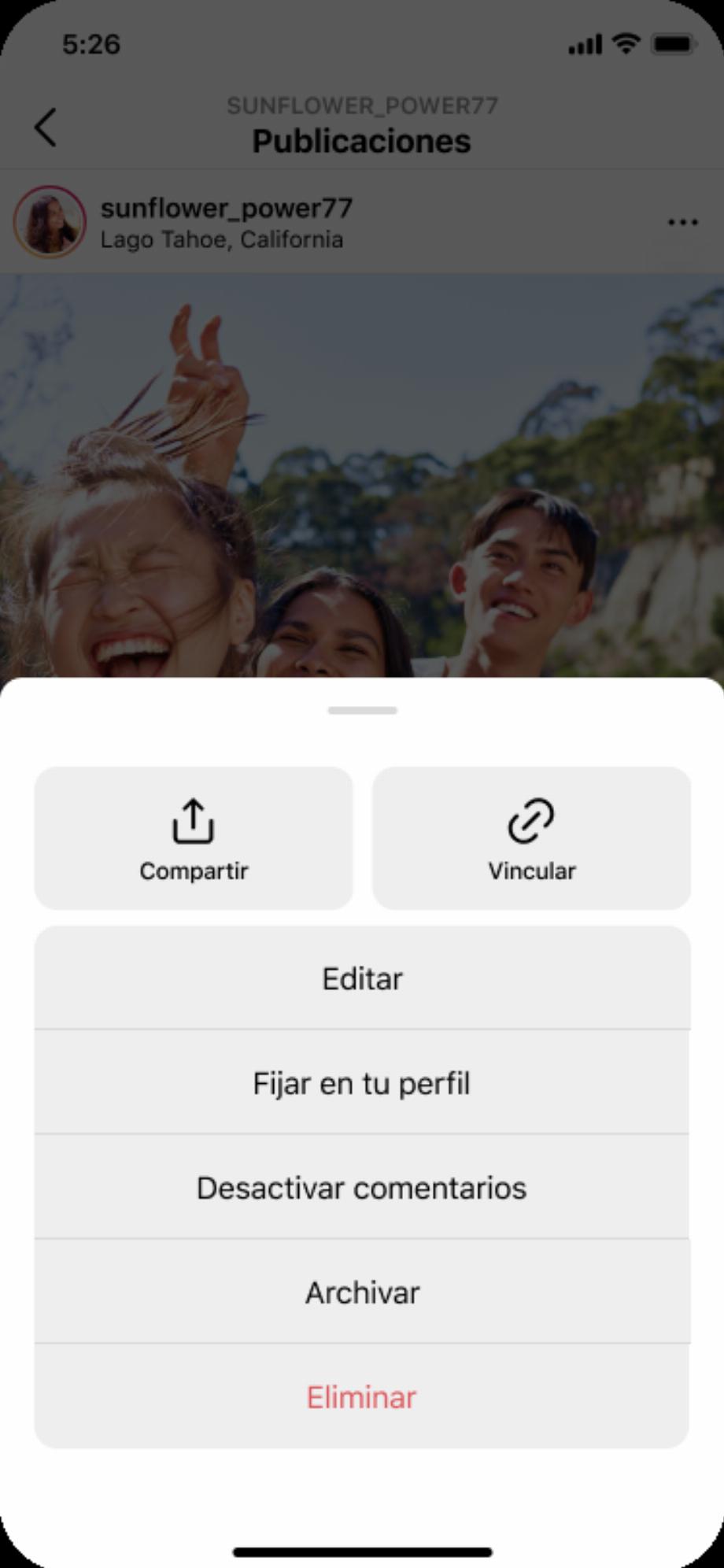 Corrigez des photos ou des bobines. (photo : Instagram)