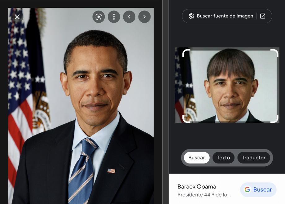 A gauche, la vraie photo qui a été trouvée après avoir cliqué sur 'Rechercher une photo avec Google'. A droite, la fausse photo' dans laquelle la perquisition a été faite. (photo : Google/José Arana)