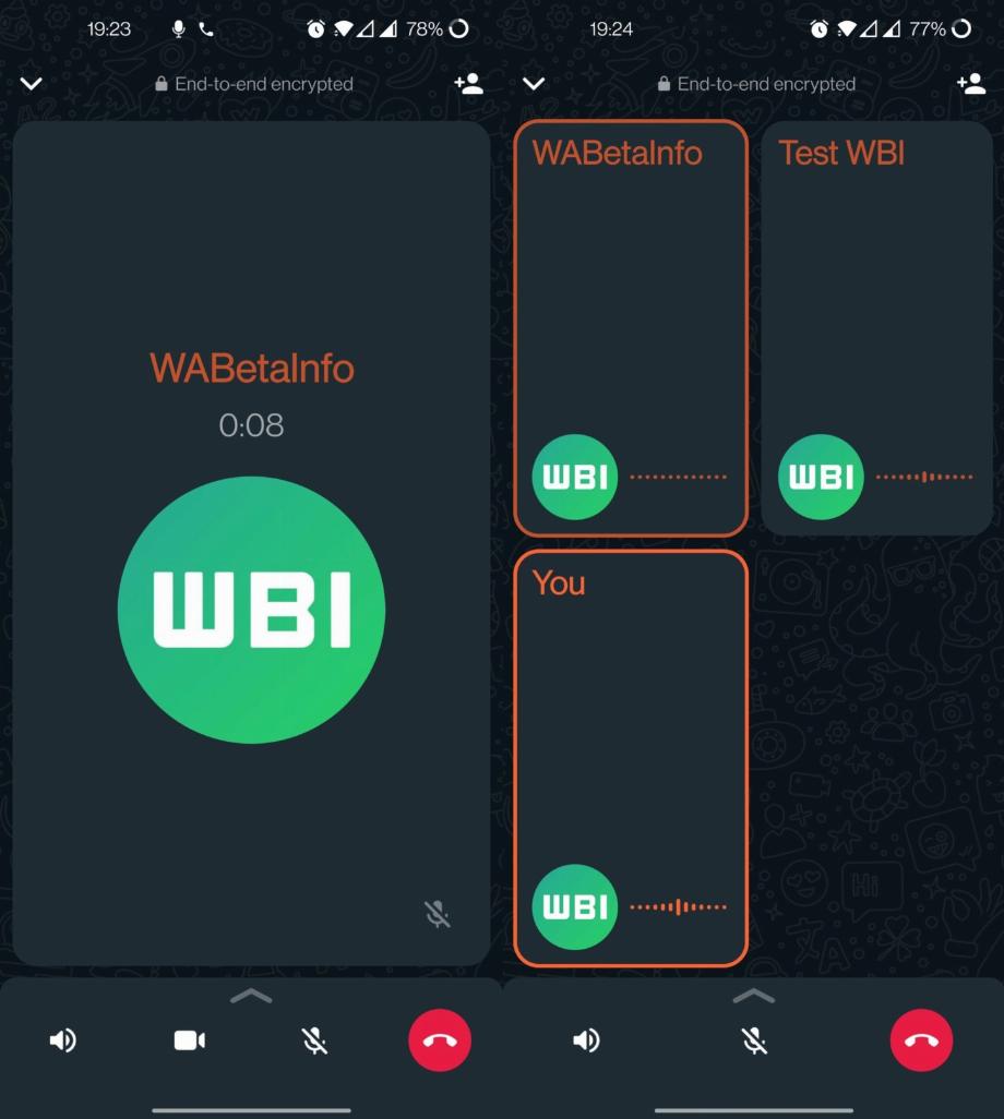 L'application informera également les personnes qui se joignent à l'appel (Photo : WABetaInfo)