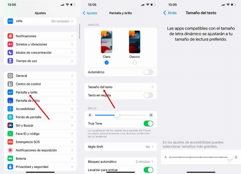 Paramètres WhatsApp pour les personnes âgées. (Photo : iPhone/WhatsApp/José Arana)