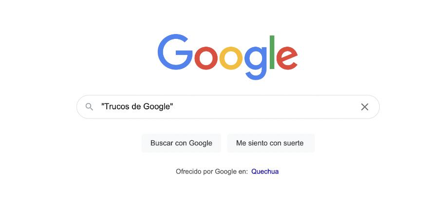 Commandes pour Google. (Photo : Safari/Google/José Arana)