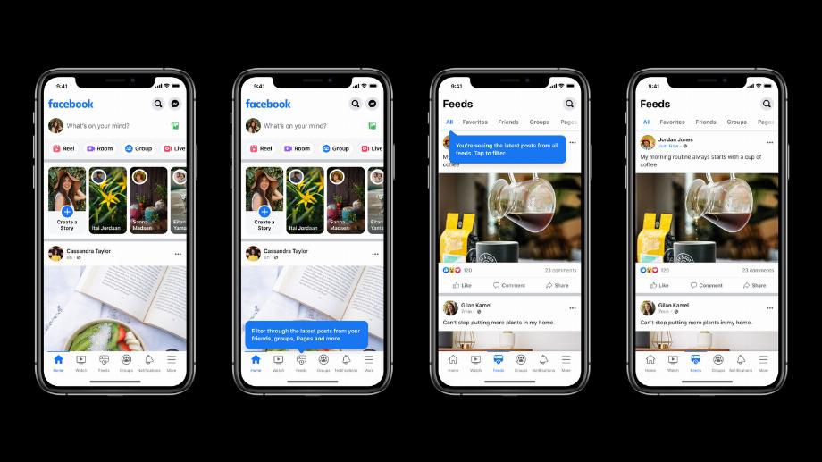 Ce sont les nouveaux onglets Facebook Feeds et Home.