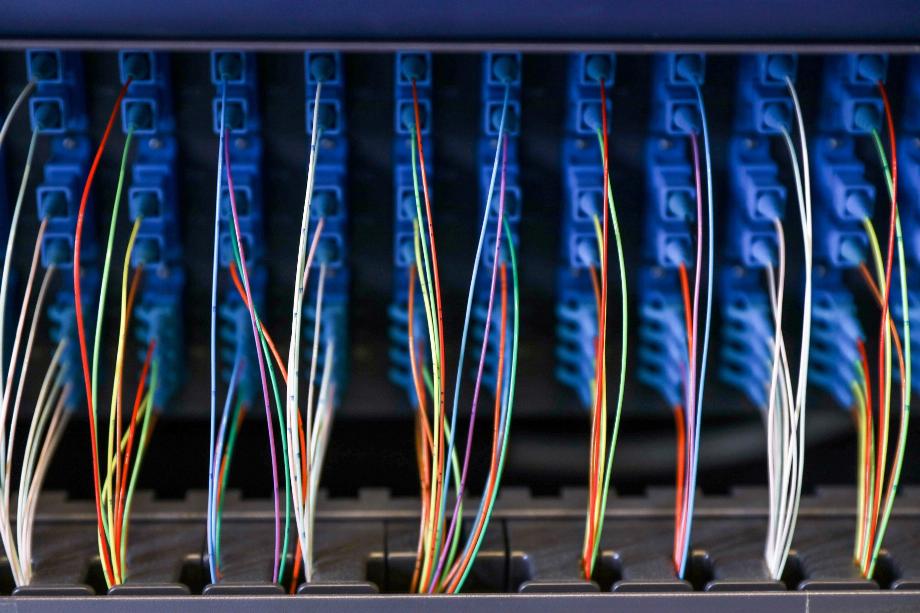 Fibre optique. (photo : Alessia Pierdomenico/Bloomberg)