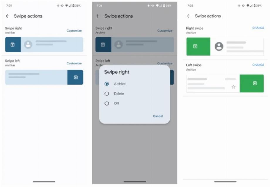 L'application Google Messages est mise à jour avec de nouveaux gestes. (photo : Andro4all)