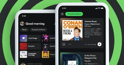Spotify change de design et maintenant la musique et les podcasts ont leur propre section