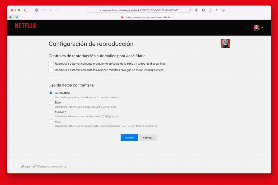 Réglez la qualité d'image sur Netflix. (Photo : Netflix/José Arana)