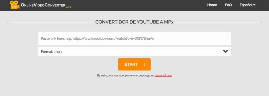 Convertisseur vidéo en ligne (capture)