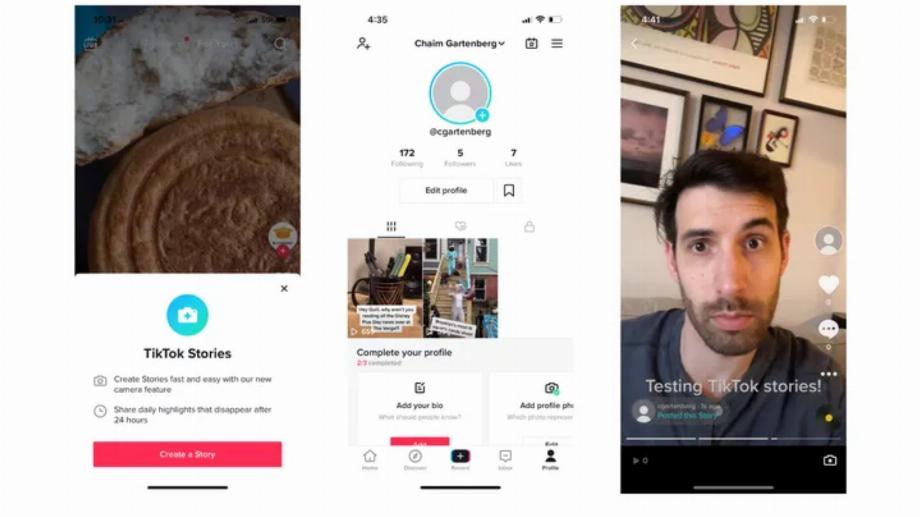 Nouvelle fonctionnalité TikTok pour partager des histoires sur Facebook et Instagram. (photo : regardez comment c'est fait)