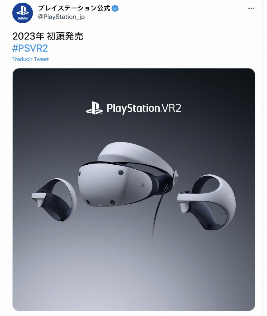 Sony annonce le lancement de PlayStation VR2. (photo : Twitter)