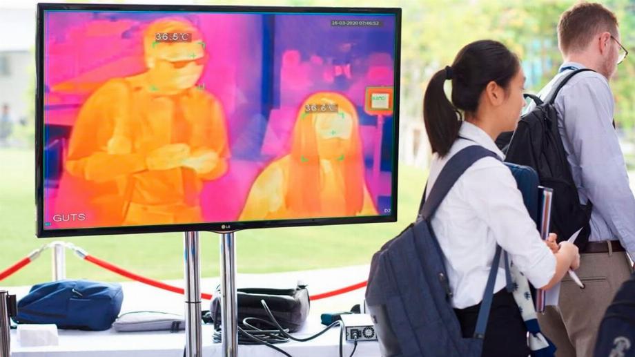 Caméras thermiques conçues pour détecter la température des personnes à distance