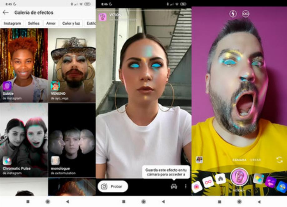Effets Instagram. (photo : Xataka Movil)