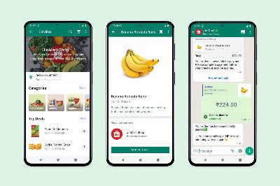 WhatsApp permet à une chaîne d'acheter des légumes et des fruits