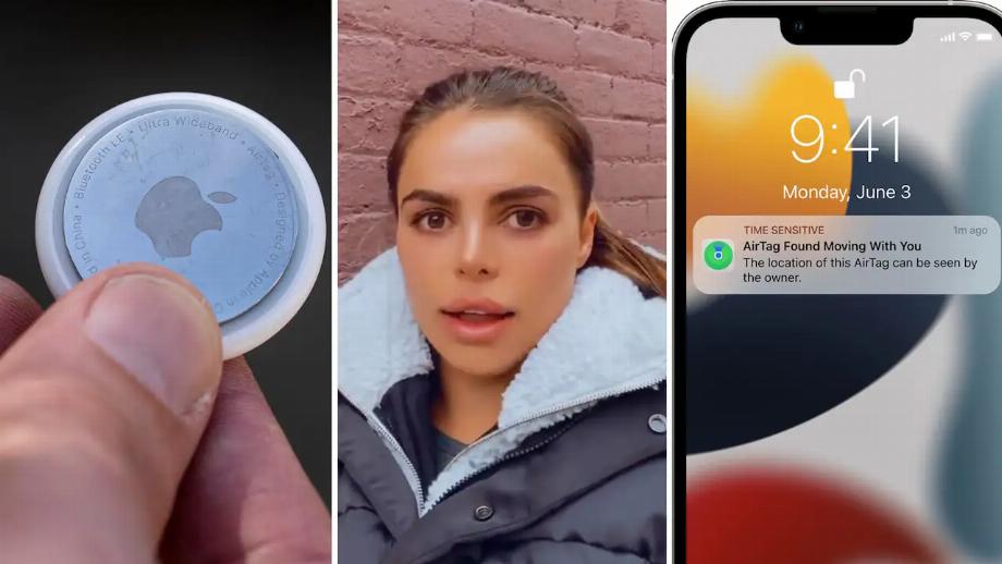 Les AirTags sont utilisés dans le but de harceler les femmes au Royaume-Uni. (photo : Expressen)