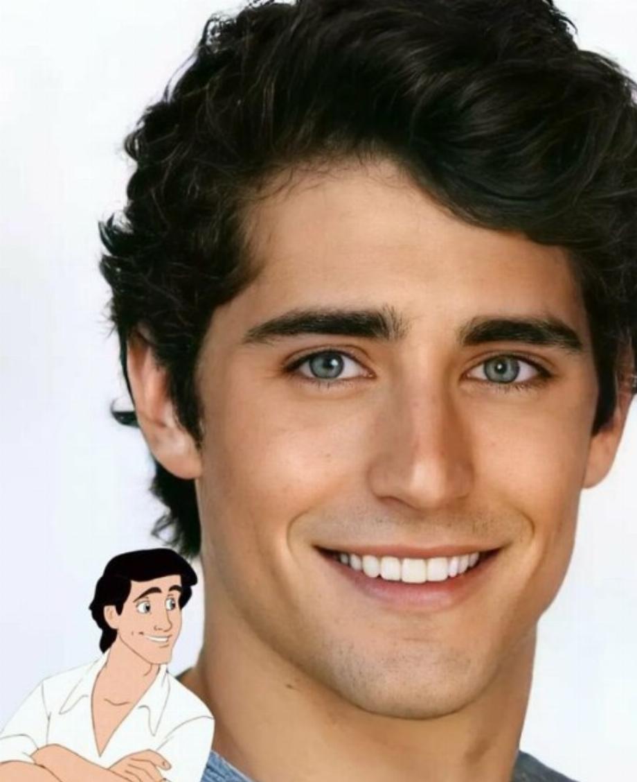 L'artiste avec l'aide de l'intelligence artificielle montre à quoi ressemblerait le prince Eric dans la vraie vie.