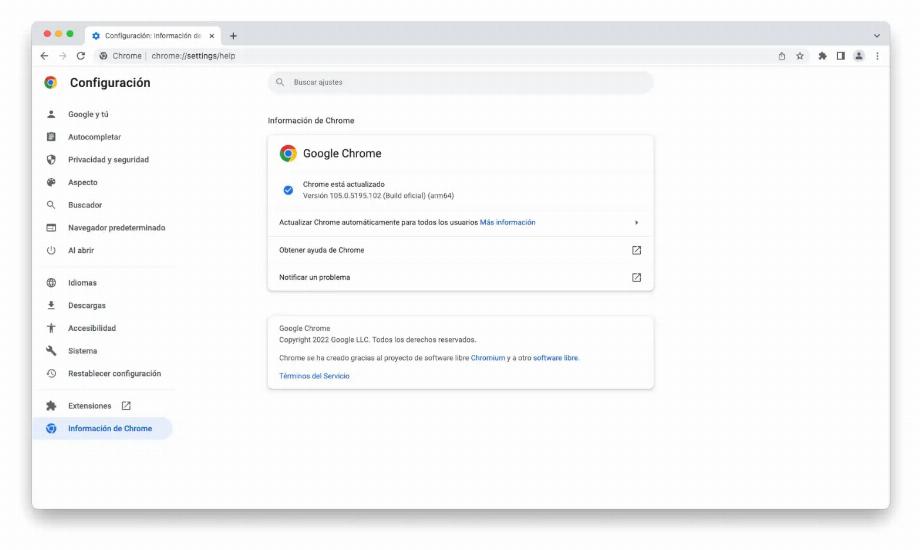Nouvelle mise à jour de Google Chrome. (photo : Google)